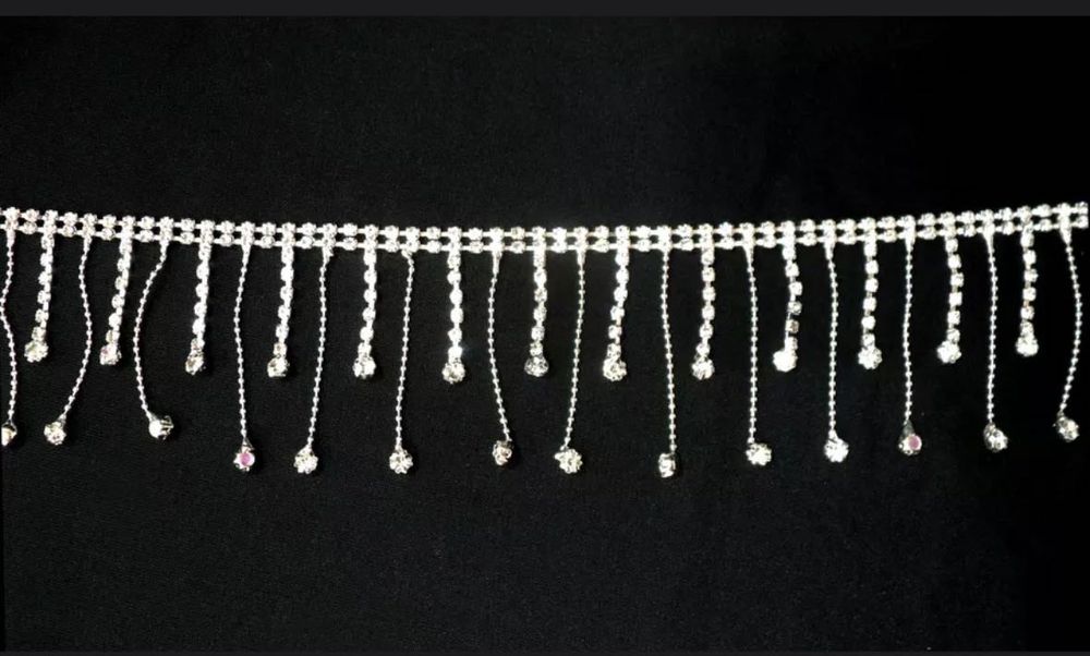 Бахрома из страз фурнитура для рукоделия