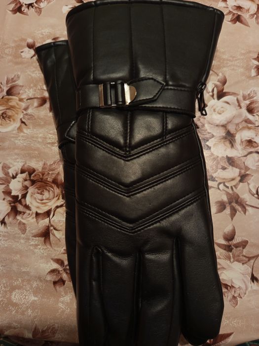 Винтидж Мъжки Дълги Ръкавици от Естествена Кожа Нови