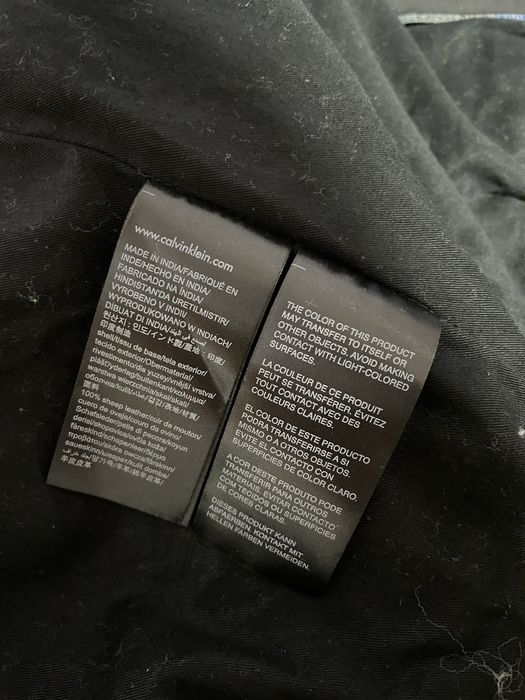 Geaca din piele naturala Calvin Klein