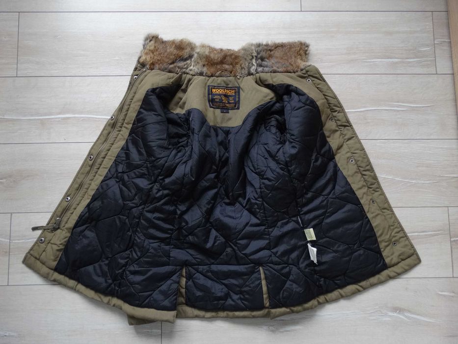 Woolrich Thermolite женско яке с яка от заек размер S