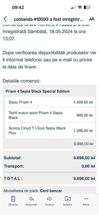 CYBEX PRIAM PLATINUM 4 sepia black Special Edition