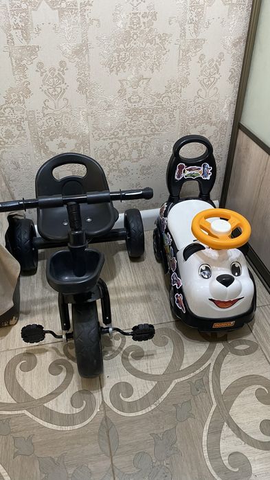 Даром детский велосипед и машинка