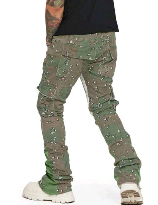 Нови камуфлажни baggy дънки панталони Casual Loose Fit Jeans ХЛ 32/34