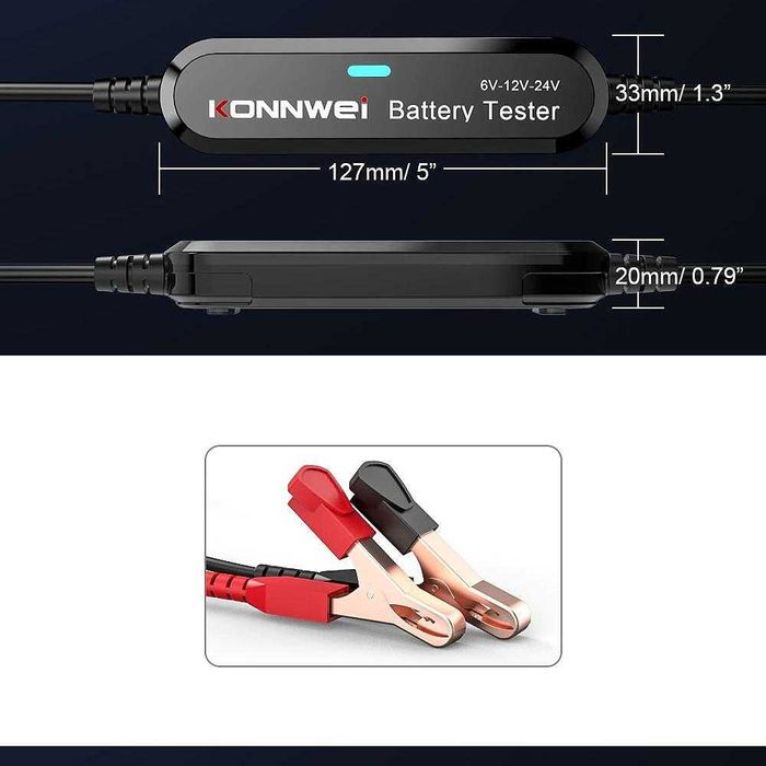 Безжичен тестер за акумулатори KONNWEI BK200