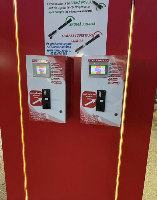 Vand doua automatizari self cu jetoane si una cu bacnotiera