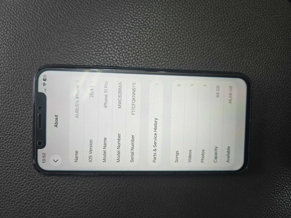 iphone 11 Pro  64gb. 100%