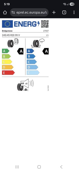 Anvelope de vara Bridgestone Turanza 6 99v 245/45 R20