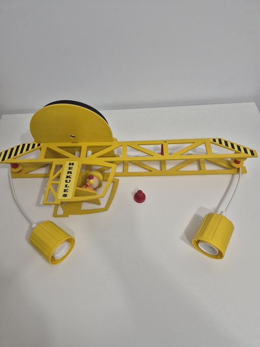 Lustra Macara - lemn - 2 becuri