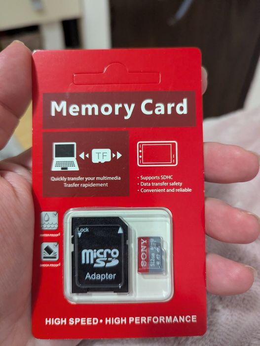 Card memorie Sony 512gb micro sd