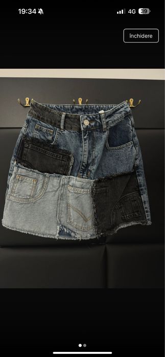 Fusta denim,impecabila