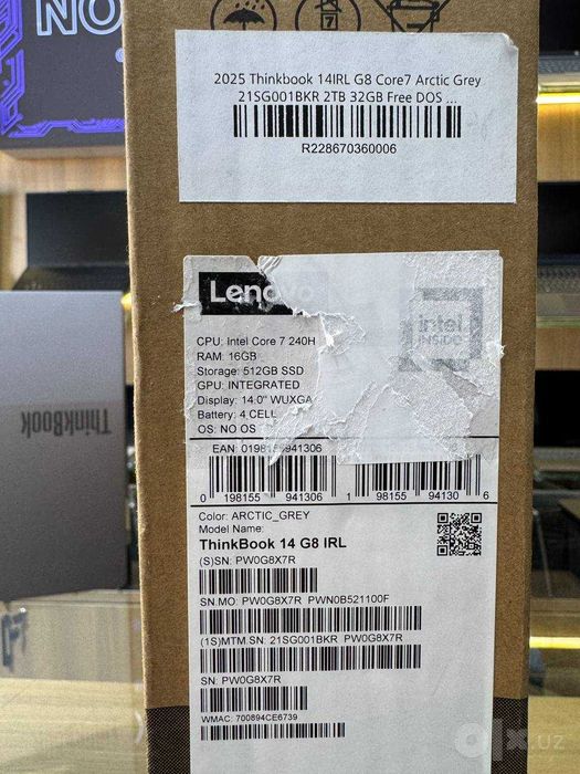 Ноутбук Lenovo ThinkBook 14 Intel Core 7 240H 16/512GB 14.0" WUXGA IPS