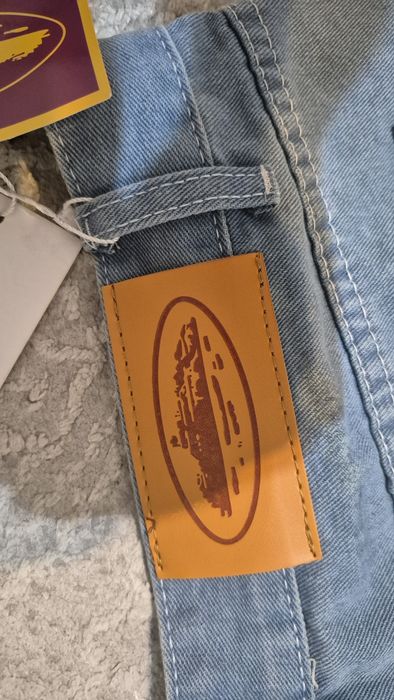 Джинсовые бегги(широкие) шорты Corteiz