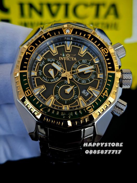 INVICTA Akula Kromo Swiss 55 mm, Инвикта нов мъжки часовник