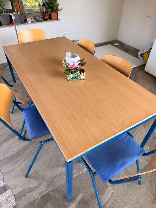 Masa cu 6 scaune terasa