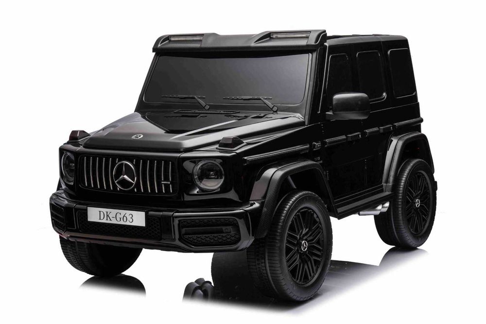 Двуместна джип G63 4X4 24V батерия,MP3, с меки гуми с Кожена седалка