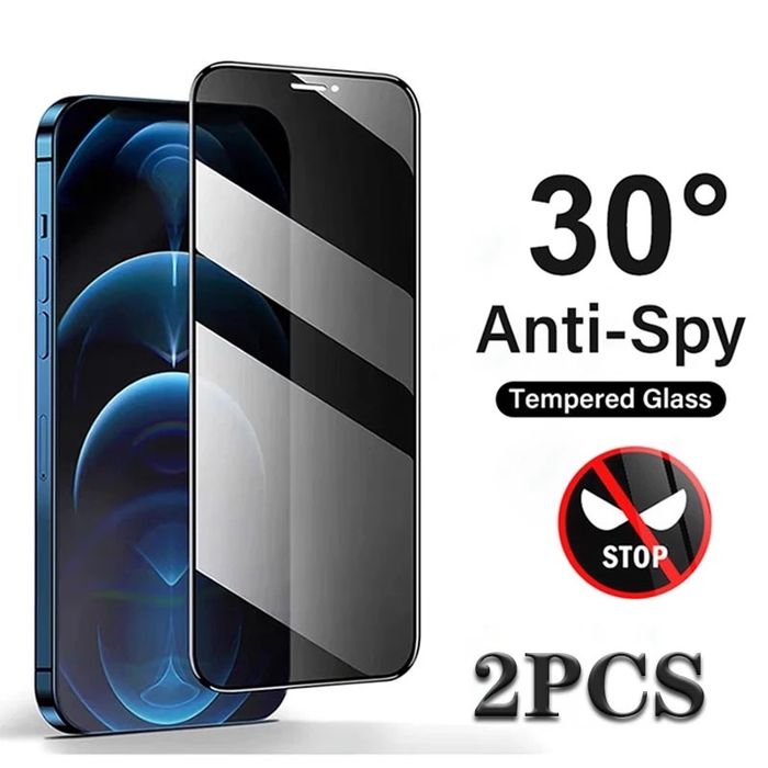 Iphone 13/14/15 MINI PRO MAX PLUS Folie Sticla PRIVACY 6D 99H 0.3MM