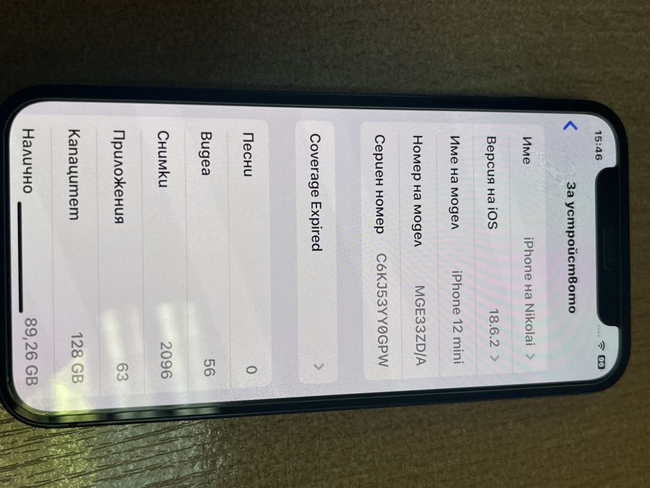 Iphone 12 mini черен