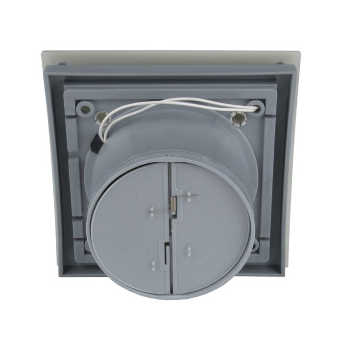 Вентилатор за баня пластмаса Метал Овал с клапа Турбо дебит 169м3/ч