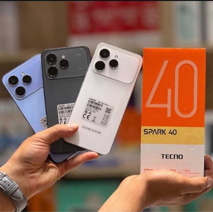 YENGI ! Tecno Spark 40 (4+4/128Gb | 8+8/256Gb) | Dostavka | Garantiya