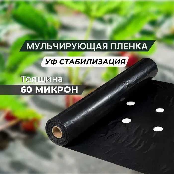 Мульчирующая (клубничная) пленка ХозАгро с перфорацией