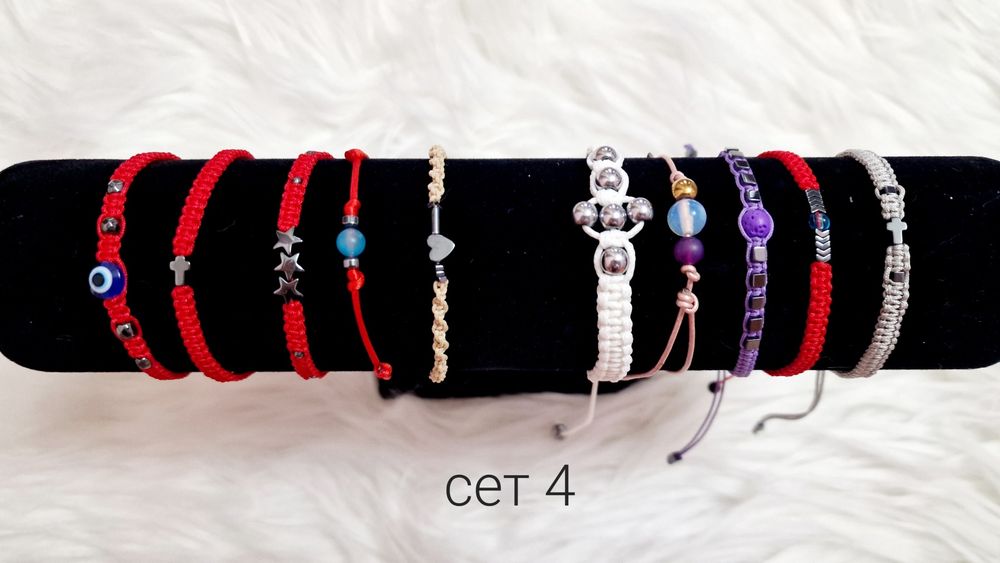 РАЗПРОДАЖБА! Комплекти гривнички с естествени камъни