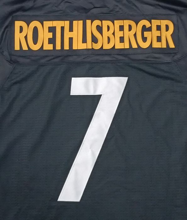 Reebok NFL Pittsburgh Steelers #7 Roethlisberger Jersey тениска S