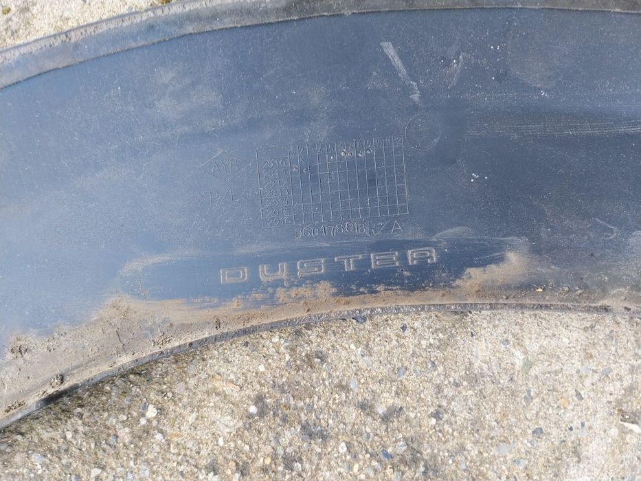 Пластмасови вежди/добавка за калник/Дачия Дъстър от2010г до 2017г.