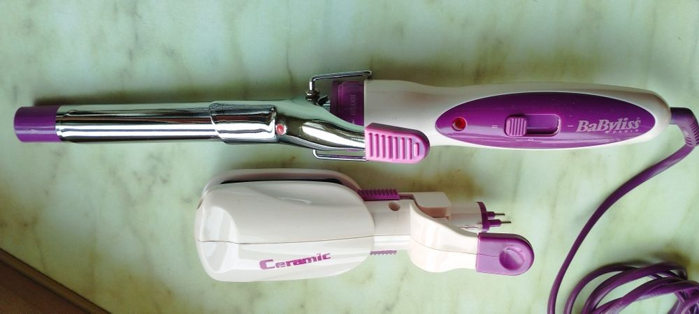 Маша и Преса в едно - два накрайника - за изправяне и къдрици