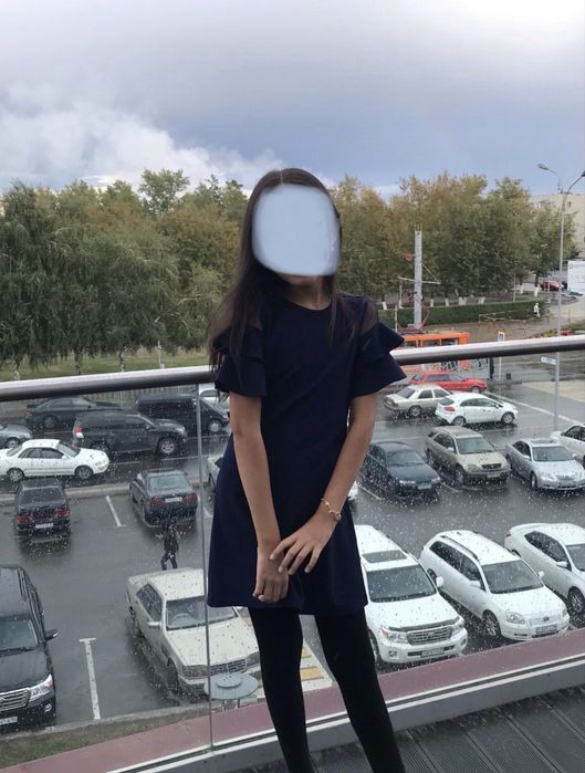 Синее платье для девочек