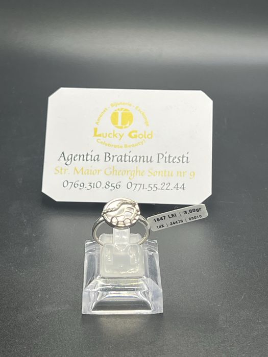 Inel aur 14k 3 gr marimea 19 cod 24478
