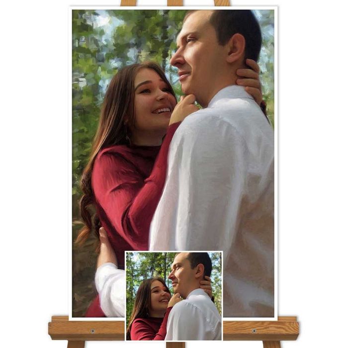 Cadoul perfect ,portretul celor dragi pictat dupa fotografie