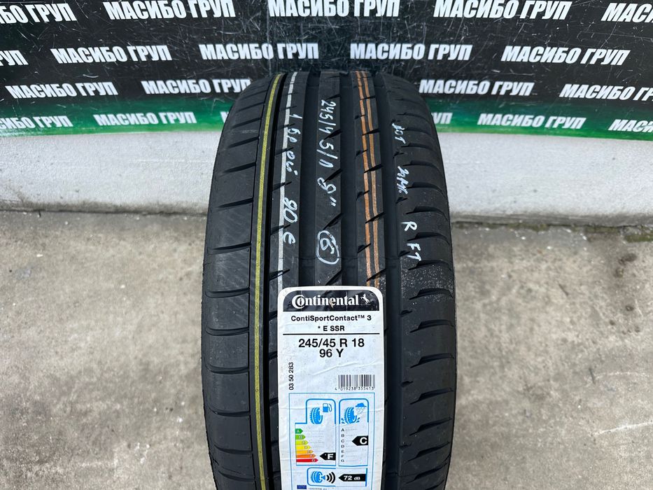 Нова гума летна гуми 245/45/18” Continental ContiSportContact 3E SSR,RFT