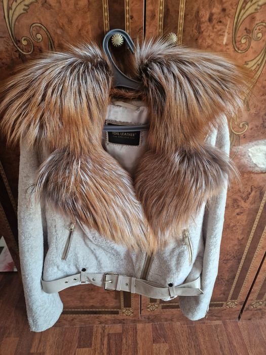 Красивая шуба из овчины