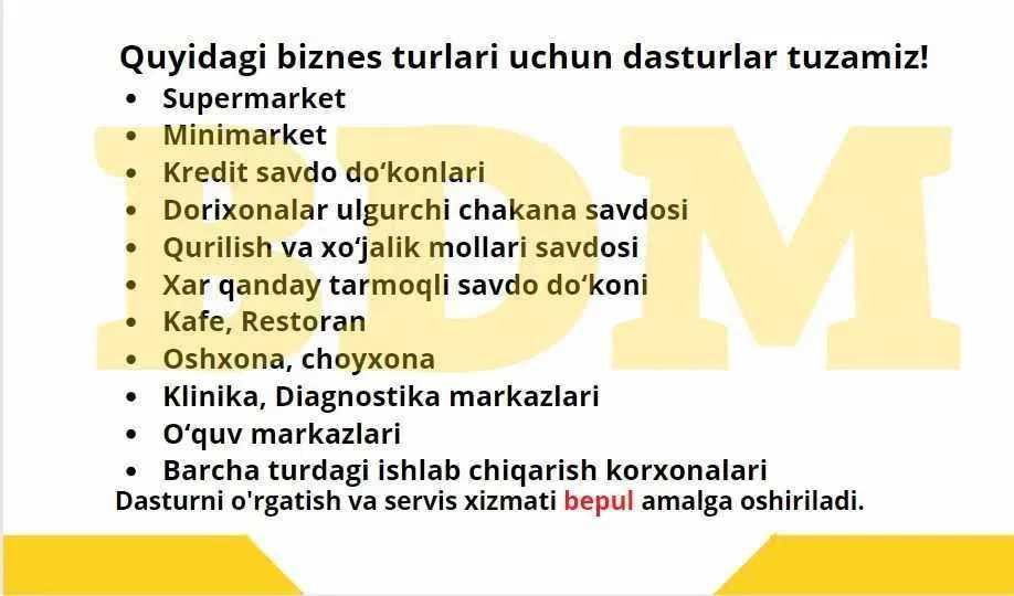 Taxi dastur ilova savdo chakana optom programma, biznes, автоматизация