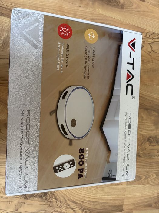 Robot aspirator V-TAC Robot Vacuum – Telecomandă inclusă – 800 PA
