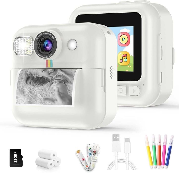 Camera foto pentru copii, video HD, card 32gb, 3 role, fete si baieti