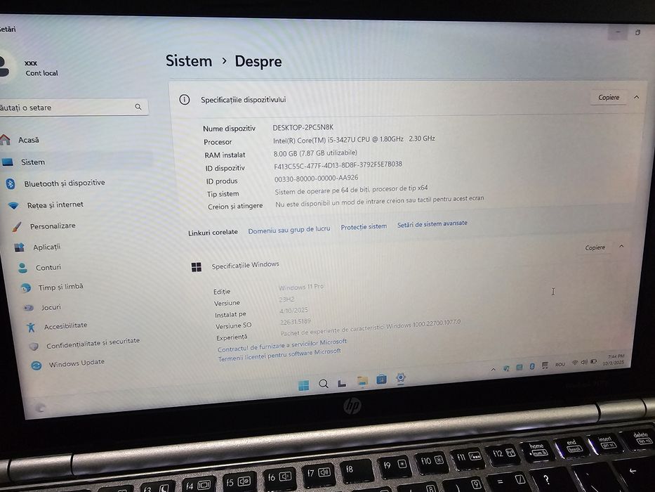 Laptop HP Elitebook 2170P