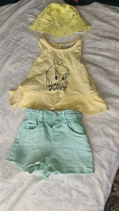 Шорты и майка детская на 18-24 м