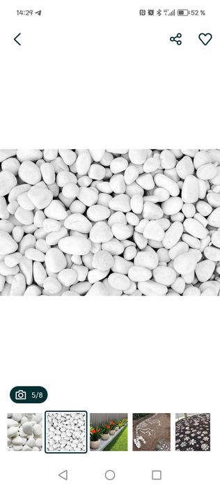 Галька. Белый камень