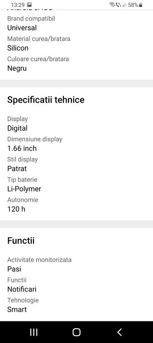 Vand ceas smart fitness watch