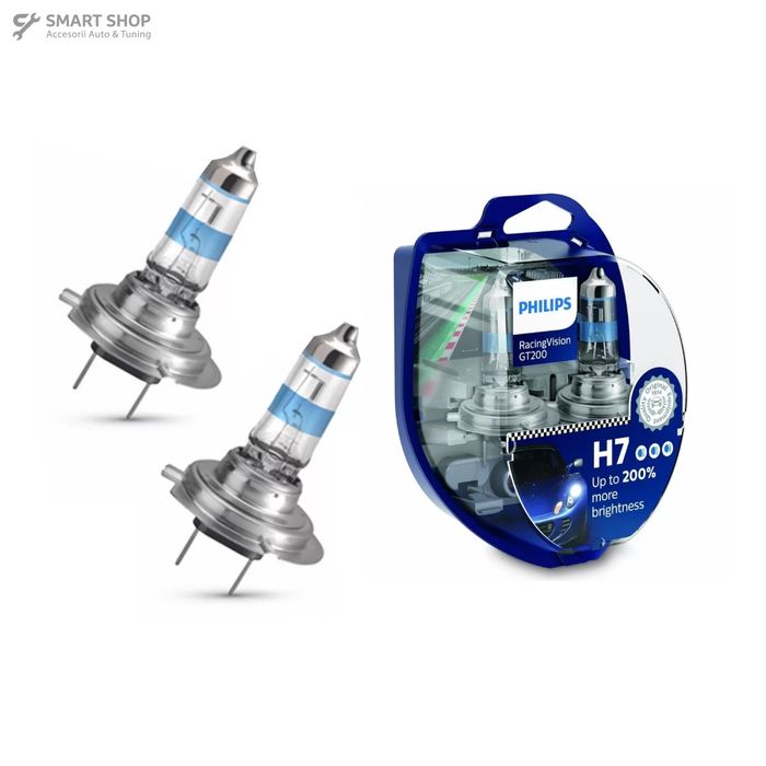 Philips Bec Halogen Auto H7 12V 55W PX26d RacingVision GT200 (1 set)