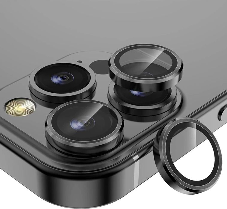Стъклени Рингове за Камера за Apple iPhone 16 Pro | 15 Pro Max Plus