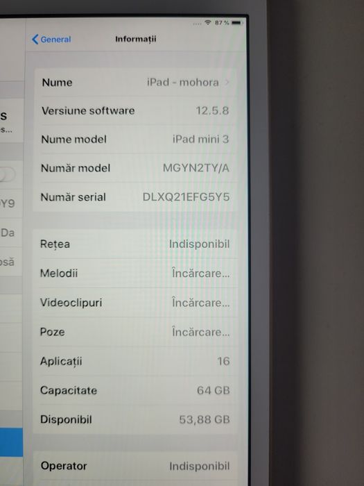 Apple Ipad Mini gen 3 wifi+celular