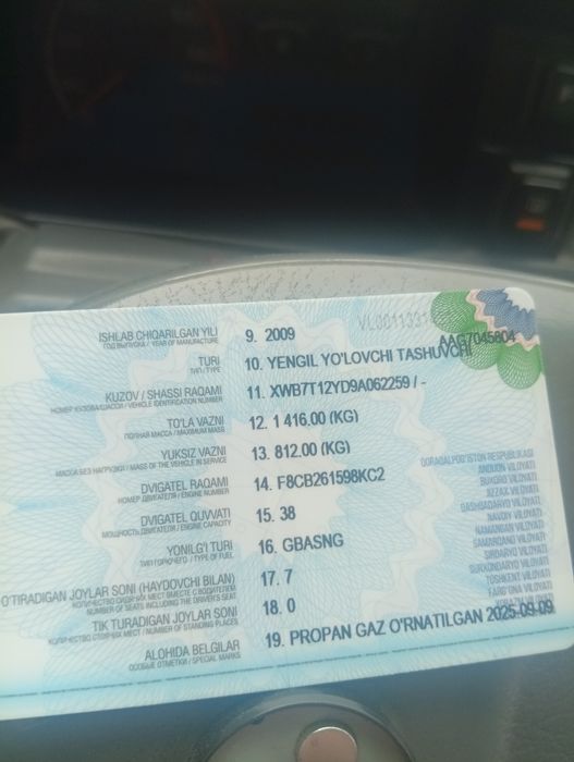 Damas 2 2009 yaxshi holatda