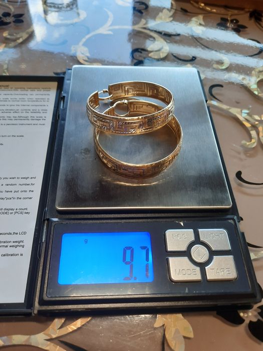 Cercei aur 14k model versace