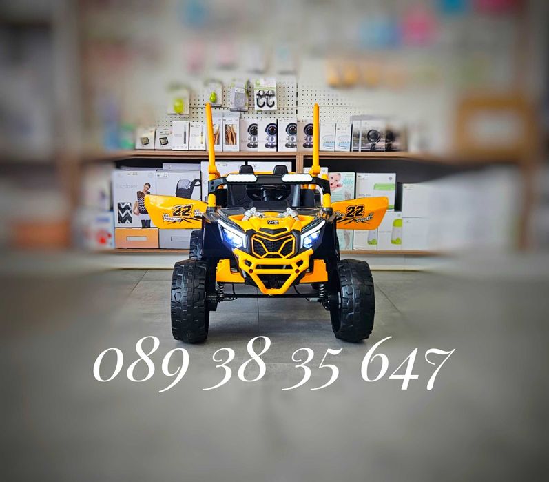 ТОП ЦЕНА!НОВО!Акумулаторен джип Kansas с 24V батерия,меки гуми,4x4,USB