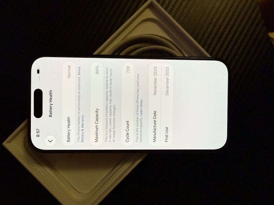 Iphone 15 pro 128gb 85%