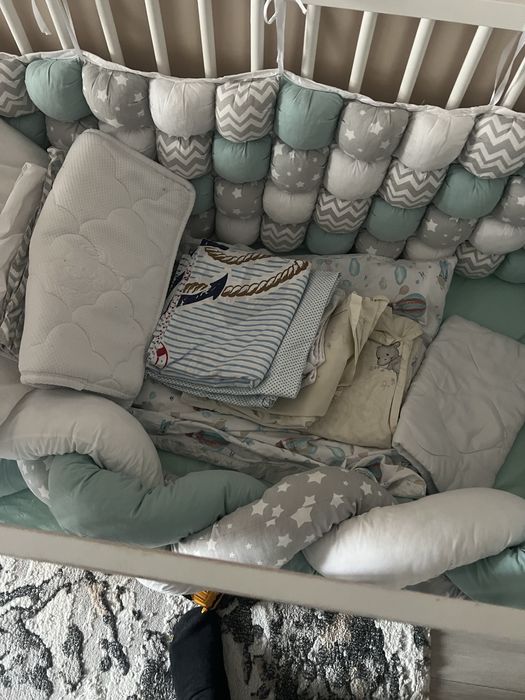 Бебешка кошара с матрак и обиколници