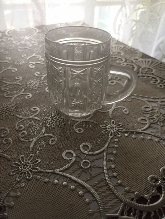 Сливочник,стаканы хрусталь