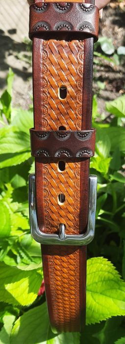 Мъжки колан от естествена кожа